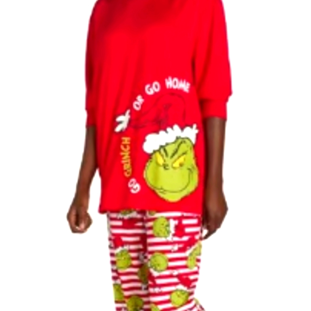 Grinch Red Pajama Set